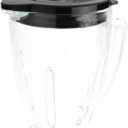 Oster Blender 6 Cup Glass Jar, Black Lid