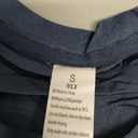 Satin Silk Women's Short Sleeve Shirts Round Neck Summer Causal Crop Tops Twist Front Tee T-Shirt Midnight Blue, Large 