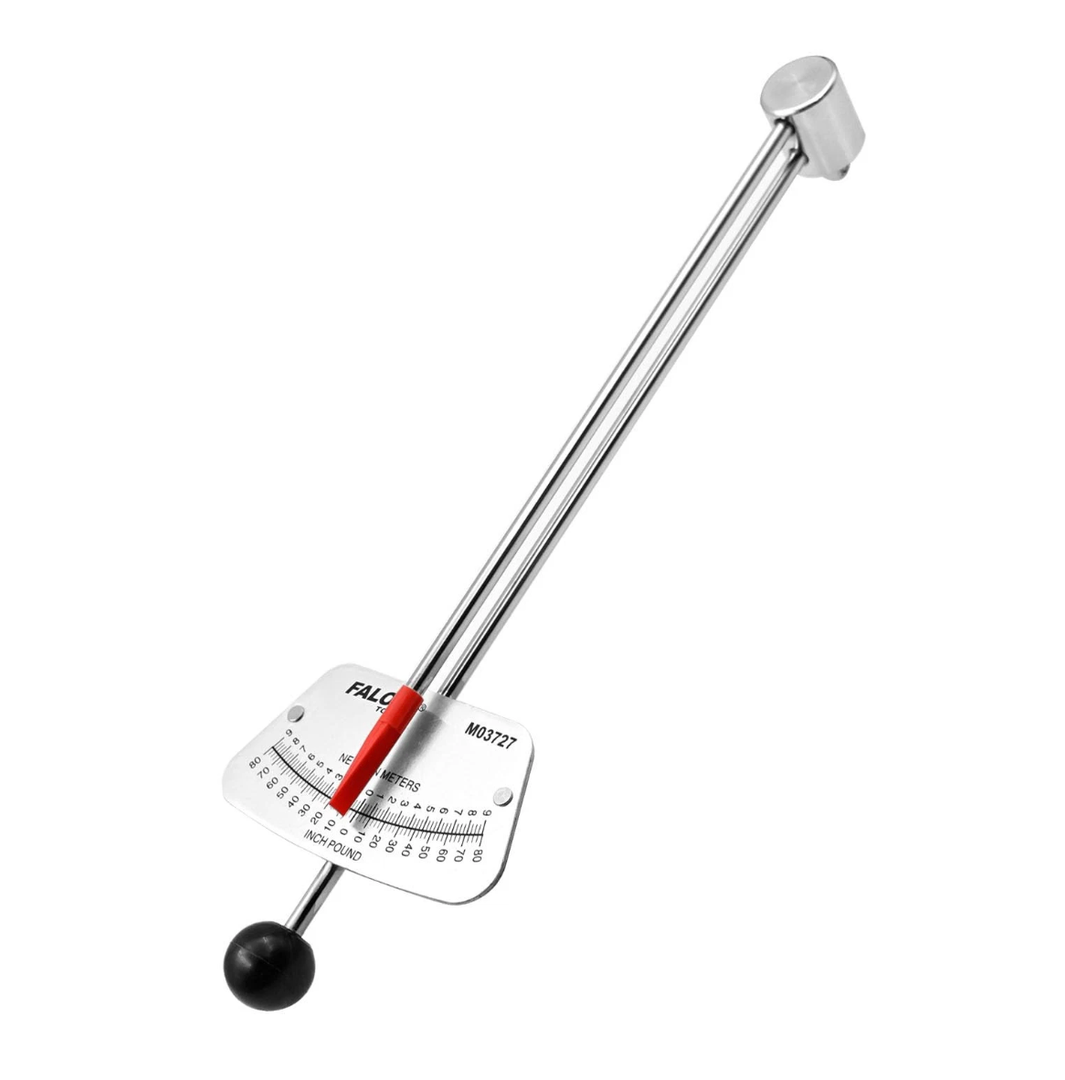 FALOSI 1/4inch Drive Beam Torque Wrench  080 Inch/Pounds and 09 Newton/Meter Torque Wrench  High Visibility Markings for Easy Readings