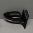 Dasbecan Right Passenger Side Mirror Compatible with 2015-2018 Ford Focus Black Rearview Mirror w/Turn Signal, Manual Folding, Power Glass and Temperature Sensor (7Pin)