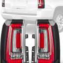 Left Driver Right Passenger Side Tail Lights Assembly Fit For GMC Yukon Yukon XL Denali SLE SLT 2015 2016 2017 2018 2019 2020 Rear LED Taillight Brake Lamp Cover Replaces GM2800268 GM2801268