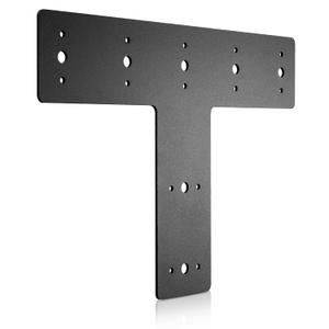 14" x 8.5" T Shape Steel Flat Bracket (1 pc) with Powder Coating as Mending Plate, Joining Brackets, Connecting Brackets, T Strap. Metal Plate with Holes, T Flat, T Plate for Truss Framing