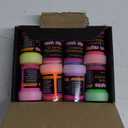 neon nights Glow in The Dark | Luminescent | Phosphorescent | Self-Luminous Paint - Set of 8