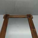 MeMoreCool Farmhouse Rustic Wood Framed Bathroom Mirror, Decorative Wall Mounted Rectangular Mirror for Bedroom, Living Room, or Bathroom, 24x36 Inch (36"L x 24"W)