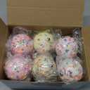 12 Pcs Pastel Candy Ball Ornaments for Christmas Tree 2.36 Inch Candy Macaron Balls Hanging Decor Pastel Shatterproof Foam Balls for Xmas Tree Indoor Decor Gifts Party Supplies