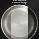 10 Inch Titanium Pans for Cooking, Pure Titanium Frying pan Hammered Design, Non-Toxic Skillet PFAS/PFOA/PTFE Free, Titanium Pro Pan for cooking for all hobs, Fast & Even Heat