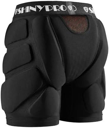 SHINYPRO Protective Padded Shorts for Snowboarding and Skating,Tear Resistance Butt Pad Heavy Duty Protection, M