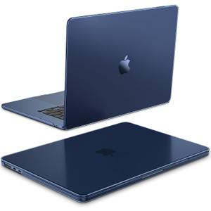 Fintie Case for MacBook Air 15 Inch A3448 A3241 A3114 A2941 (2023 2024 2025 2026), [100% Corresponds to Official Colour] Slim Matte Case for MacBook Air 15.3" with M2 M3 M4 M5 Chip (Frost Midnight)