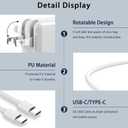 Mac Book Pro Charger - 100W USB C Laptop Charger Compatible with MacBook Pro 16, 15, 14, 13 Inch, MacBook Air M1 M2 M3 M4, iPad Pro/Air and All Type C Device, Type C to C Fast Charger
