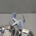 Elevated Cat Bowls, 5.5 Wide Stainless Steel Cat Bowls with Food Mat & Metal Stand, Raised Pet Water Food Feeder with Non-Slip Raised Stand for Cats, Kittens, Puppy, Small Dogs