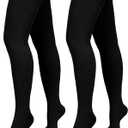 2 Pairs Compression Stockings for Women & Men,20-30mmHg Thigh High Compression Socks,Closed Toe Medical Compression Socks with Silicone Dot Band-Best Support for Nursing Sports Varicose Veins, Medium