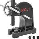 VEVOR Arbor Press, 1 Ton Manual Arbor Press with Handwheel, 5.9" Maximum Height, Cast Iron Heavy-duty Manual Desktop Arbor Press, Precision Hand Press for Stamping, Bending, Stretching, Forming