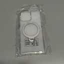 DUEDUE for iPhone 17 Case with 360Spin Magnetic Stand[Compatible with MagSafe][Rotatable Ring Holder], Transparent Cover Anti-Yellowing Protection Cases for iPhone 17 6.3", Clear