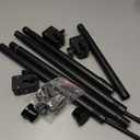 Moxweyeni Front Door Garland Hanger, Adjustable Width 31.5"-94.5", Stainless Steel Christmas Decoration Holder Garland Hanger for Door Frame Doorway Wreath Lights Outdoor, No Screws or Nails