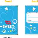 2 x 28 Pack Valentine Sticky Hands Toy with Valentines Cards for Kids Valentine Party Favors Valentine School Classroom Exchange Gift