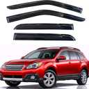 KPY Rain Guards Fit for 2010-2014 Subaru Outback, Out-Channel Window Visors Vent Wind Deflectors 4PC, Car Accessories for 10-14 Outback (Excludes Limited Model)