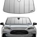Windshield Sunshade for Honda HR-V 2023-2026, Premium Grey Leather Finish