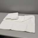 Home Brilliant White Euro Shams Set of 2 24x24 Throw Pillow Covers Spring Decoration Striped Velvet Corduroy Euro Throw Pillow Sham Couch Cushion Cover for Teen Girls, 24 x 24 inch, Creamy White