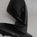 Left Driver Side Mirror Fits 2015 2016 2017 2018 2019 2020 2021 2022 2023 2024 Ford Edge With Manual Folding Power Glass Heated Turn Signal Puddle Light Black Replace#JT4Z-17682-CA(7Pins)