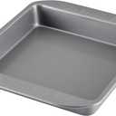 Farberware Nonstick Bakeware 9-Inch Square Cake Pan, Gray