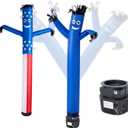 VEVOR Inflatable Tube Man with Blower, 6 ft Tall, Wacky Waving Wind Flying Inflatable Dancing Tube Guy with 1/15 HP IPX3 Waterproof Blower Fan, for Outdoor Advertising Business Store Party Decoration