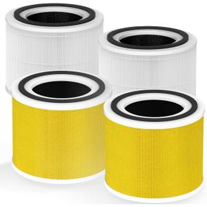 14 True HEPA Replacement Filter Compatible with Puro 240 Air Purifier, 3-in-1 True HEPA Filter Replacement with HP-14 Activated Carbon Filter 240 HP-14 4pack