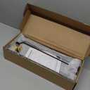 ZGO Floating Shelves for Wall Set of 2, Wall Mounted Storage Shelves with Metal Frame and Towel Rack for Bathroom, Kitchen, Bedroom (Brown)