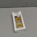 Bibs Pacifiers Color Collection, Set of 2 BPA-Free Latex Pacifiers Made in Europe, Round Nipple Baby Pacifier. (6+ Month (Pack of 2), Mustard)