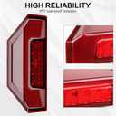 UTV LED Tail Lights Compatible with Polaris Ranger 900 XP 1000 570 Full Size 2014-2024, General XP XP4 1000 2017-2021, Replaces #2412774 2411866, Red Taillights Brake Stop Light (2 pack)