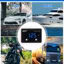 Exhaust Gas Temperature EGT Gauge 1000  Pyrometer Kit - LED Digital Display with EGT Sensor for Diesel Car Motorcycle ATV (Celsius, Blue)