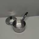 Farberware Classic Stainless Steel Sauce Pan/Saucepan with Lid, 1 Quart, Silver,50000,11.2"D x 6.3"W x 4.4"H