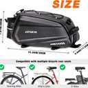 JXFUKAL Bike Bags for Bicycle Rear rack - 9.5L/17L/40L Hard Shell Waterproof Bike Ebike Trunk Pannier Saddle Seat Bag Carrier with Reflector, Rain Cover & Shoulder Strap for Commuter Travel Outdoor