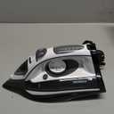 Steam Iron for Clothes Rapid Heating, 1700W Iron with Non-Stick Ceramic Soleplate, 3-Way Auto-Off, Burst of Steam, Self-Cleaning, 14.07oz Water Tank Ironing Clothes for Home, Grey