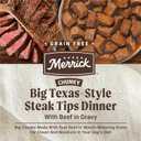 Merrick Chunky Grain Free Premium And Wholesome Canned Dog Food, Real Meat Big Texas Steak Tips Dinner - (Pack of 12) 12 ct. Cans