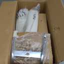 White Square Swivel Stool with Wheel for Work SPA Shop Massage Height-Adjustable and Cost-Effective Rolling Stool Chair with Back