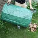 Reusable Yard Waste Bags, 3 Pack 72 Gallon Lawn Leaf Bags with Reinforced Carry Handles Heavy Duty Garden Waste Bags Camping Yard Recycling Trash Bags for Debris Leaves Grass (3-Pack 72 Gallon)