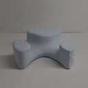 AM AEROMAX Side Sleeping Pillow with Arm Holes - Ergonomic Memory Foam Pillow for Cervical, Neck, Shoulder & Rotator Cuff Pain Relief - Ideal for Side Sleepers.(Blue) (Standard)