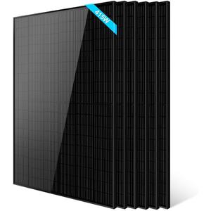 SUNGOLDPOWER UL61730 6pcs 415W Monocrystalline Solar Panel,Grade A Cell, IP68 MC4,Charging 12V/24V/36V/48V Battery for RV,Rooftop,Charging Station,House,Farm,Yacht,Off/On Grid System(2490W in Total)
