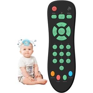 Baby TV Remote Control Toy with Light and Sounds, Kids Musical Early Education Learning Realistic Toddler Remote Toys for Preschool Infant Toddlers Boys Girls Child 6M+