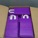 Mlyta 300 Pack 5.25x3.25x8.5 Inch Small Purple Kraft Paper Gift Bags with Handles Bulk for Goodie, Party Favor Brithday Grocery Shopping, Small Business Wedding Retail Craft Treat, Merchandise Sacks
