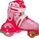 Fun Roll Beginner Roller Skates by Roller Derby, Adjustable Sizing, Skates for Kids, Toddlers, Boys, Girls, Size Youth 11-2