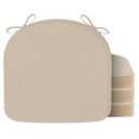 Nordjager Chair Cushions for Dining Chair Seat Set of 3 Memory Foam Chair Pads Help You Relief from Sedentary Discomfort in The Office or Kitchen and Dining Rooms(17" x 16" x 2.5", Beige)