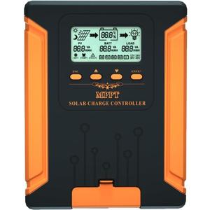 SolaMr Updated 60A 180V MPPT Solar Charge Controller 12V/24V/36V/48V, LCD Screen Solar Panel Controller for Gel Sealed Flooded and Lithium LiFePO4(CM60A)