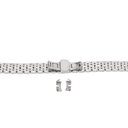 Stainless Steel Watchbands, Metal Replacement Watch Strap Bracelet, Polished SmartWatch Wristwatch Band with Butterfly Buckle Accessory