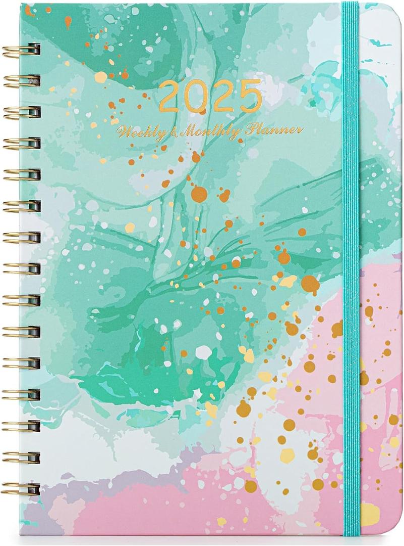 Mr. Pen- 2025 Planner, 6.4"x8.5", Abstract Splash, 2025 Planner Weekly and Monthly, 2025 Weekly Planner 2025, 2025 Monthly Planner 2025 Calendar Monthly Planner 2025, 2025 Calendar Planner 2025