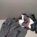 AwwwCos The Musical Cosplay Costume Gray School Uniform Shorts Skirt with Tie Halloween Party Outfit (X-Large)