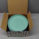 12PCS Unbreakable Dinner Plates, Dishwasher & Microwave Safe Plastic Plates Reusable, Lightweight Wheat Straw Plates for Kitchen (Serenity, 10 IN)