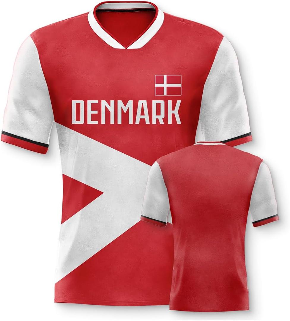 Men's Soccer Jersey Shirts Flag Polka Dot Pattern Uniforms Fashion Shirts Gifts for Soccer Fans Men S-3XL (XL)