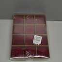 Senjie 3.15inch Burgundy Velvet Christmas Ornaments Balls Flocked Christmas Tree 12PCS Plastic Balls Xmas Hanging Ornaments Decoration Red