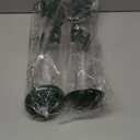 Bird Feeders for Outdoors (Metal, 2 Pack)  Chew-Proof Hanging Bird Feeder with 4 Ports, Rust-Proof Heavy Duty Tube Design, 15 Inches (Green)